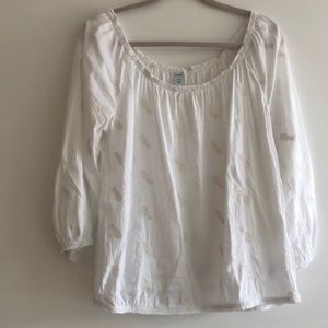 Old Navy white top, size L, roomy
